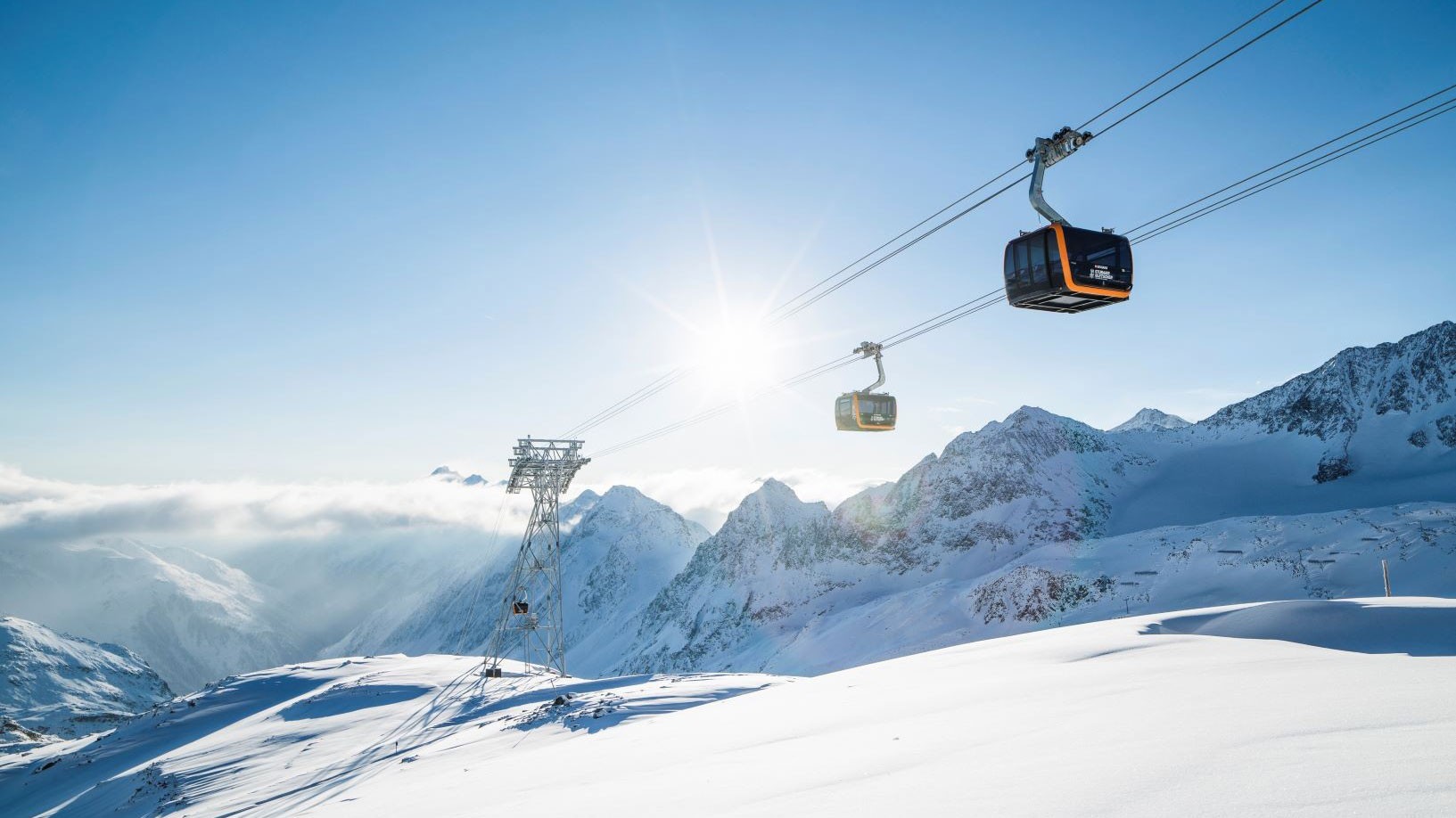 winter, glacier, stubaital